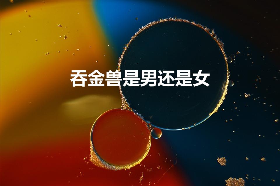 吞金兽是男还是女（吞金兽是指男孩还是女孩）
