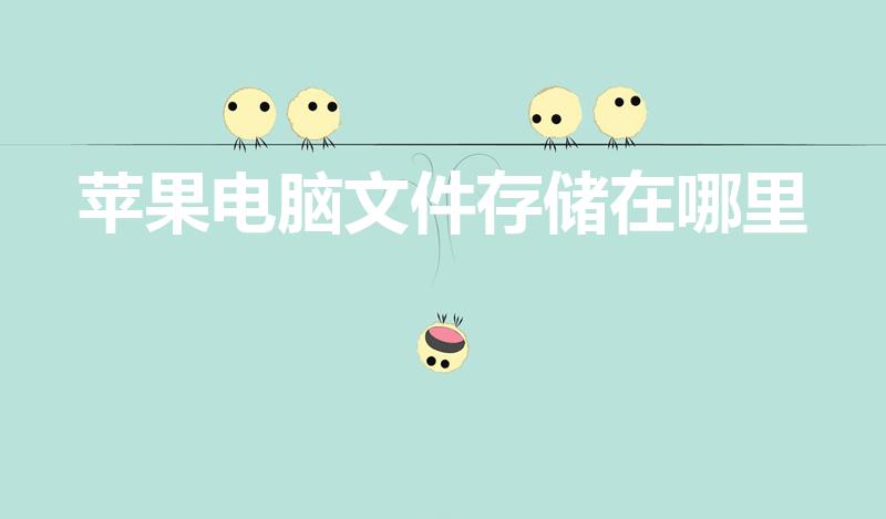 苹果电脑文件存储在哪里（苹果笔记本文件存在哪里）