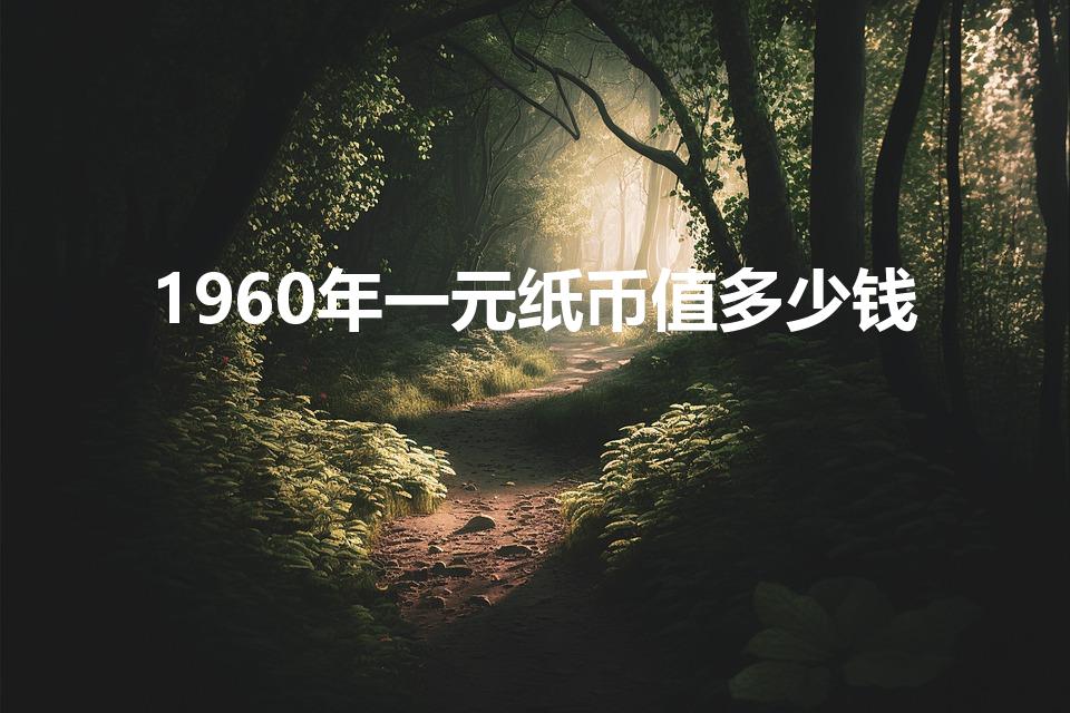 1960年一元纸币值多少钱