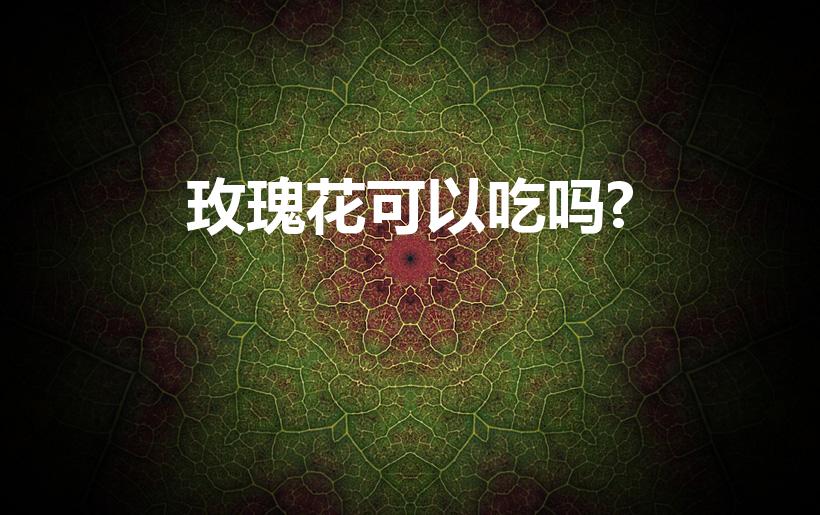 玫瑰花可以吃吗?（玫瑰花能吃吗）