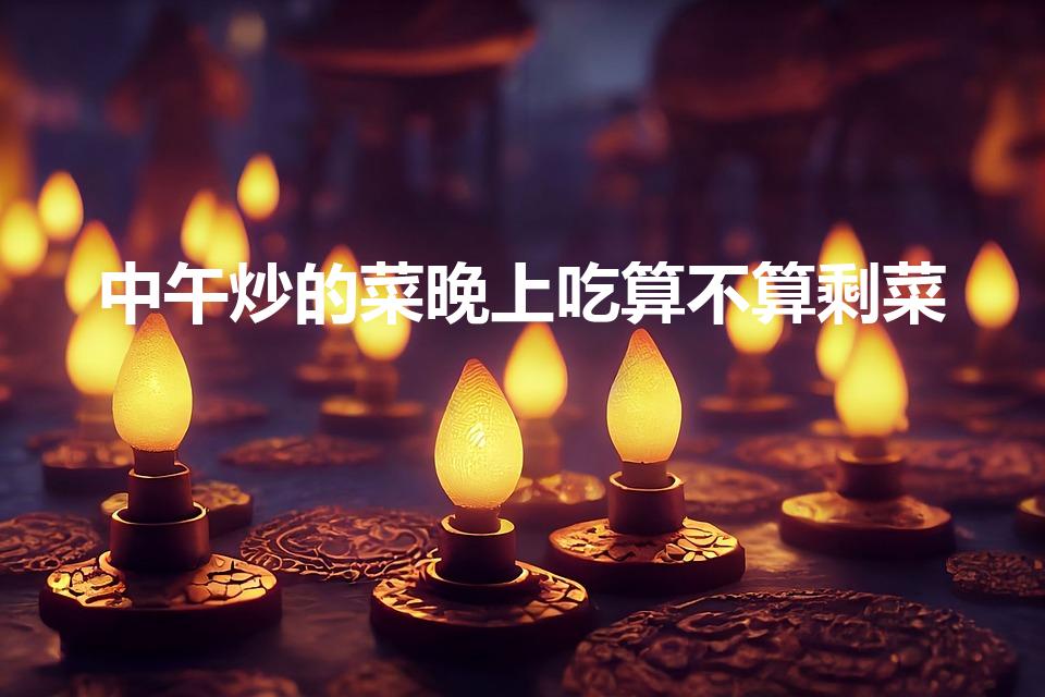 中午炒的菜晚上吃算不算剩菜（中午炒的菜放到晚上还能吃吗）