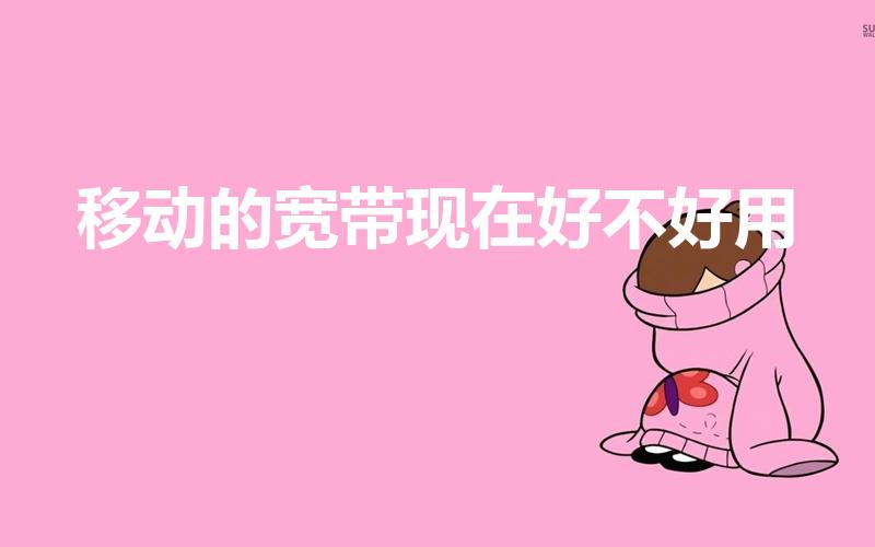移动的宽带现在好不好用（移动宽带怎么样）