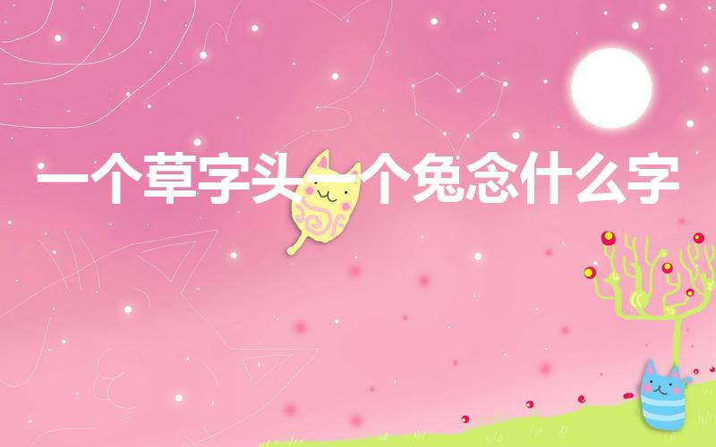一个草字头一个兔念什么字（草字头加兔念什么）