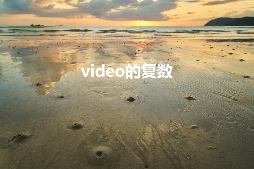 video的复数（video可数吗）