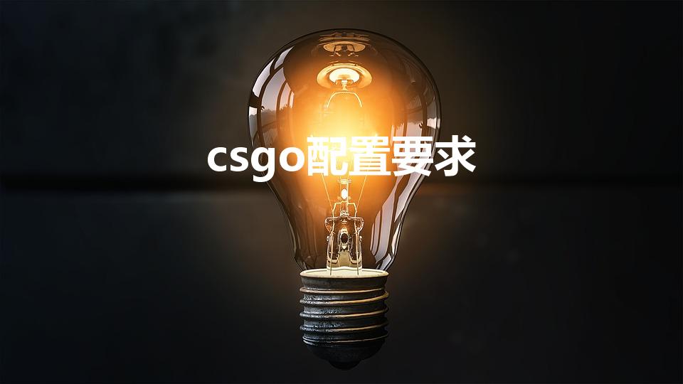 csgo配置要求（csgo配置要求高吗）