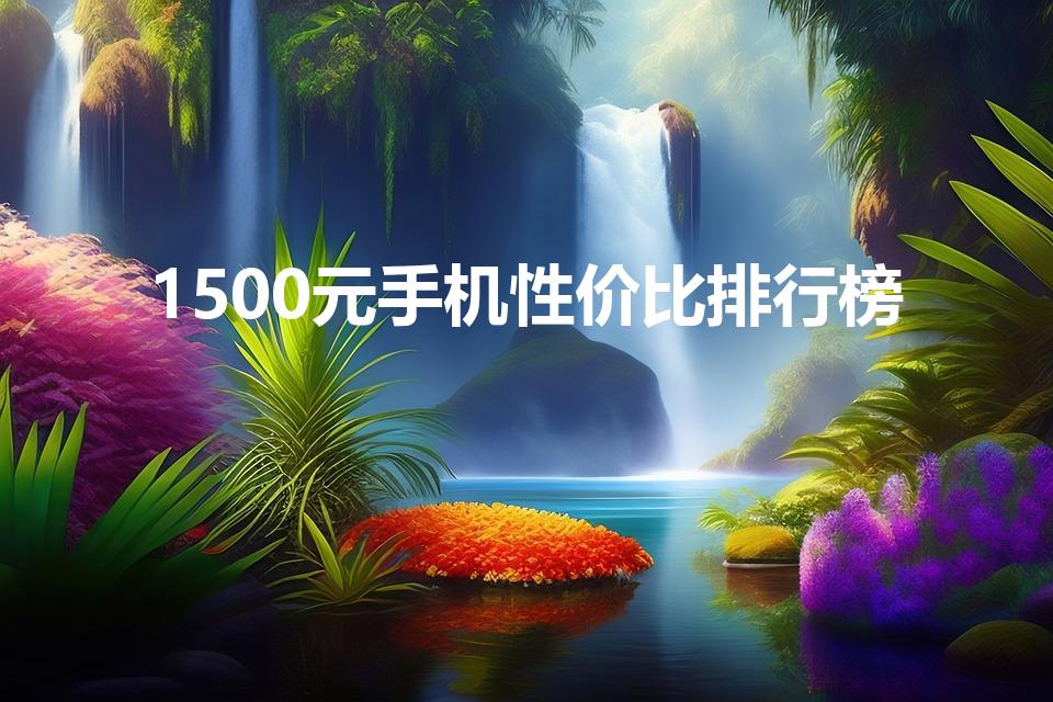 1500元手机性价比排行榜
