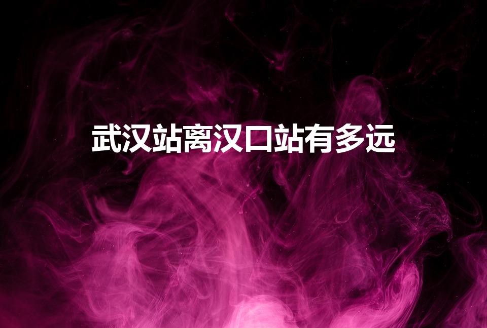 武汉站离汉口站有多远（汉口离武汉站多远）