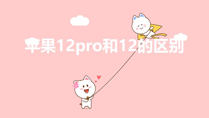 苹果12pro和12的区别（12pro和12区别）