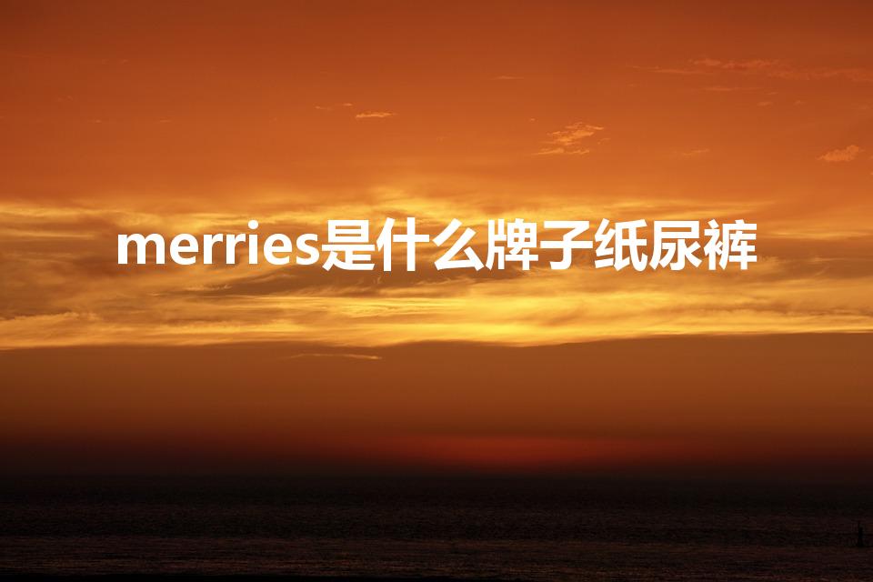 merries是什么牌子纸尿裤（纸尿裤哪个品牌比较好用）