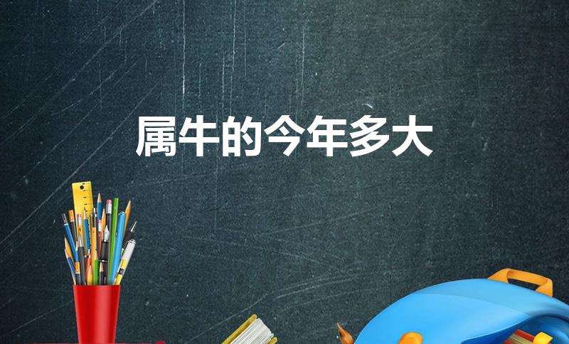 属牛的今年多大（属牛的今年多少岁）