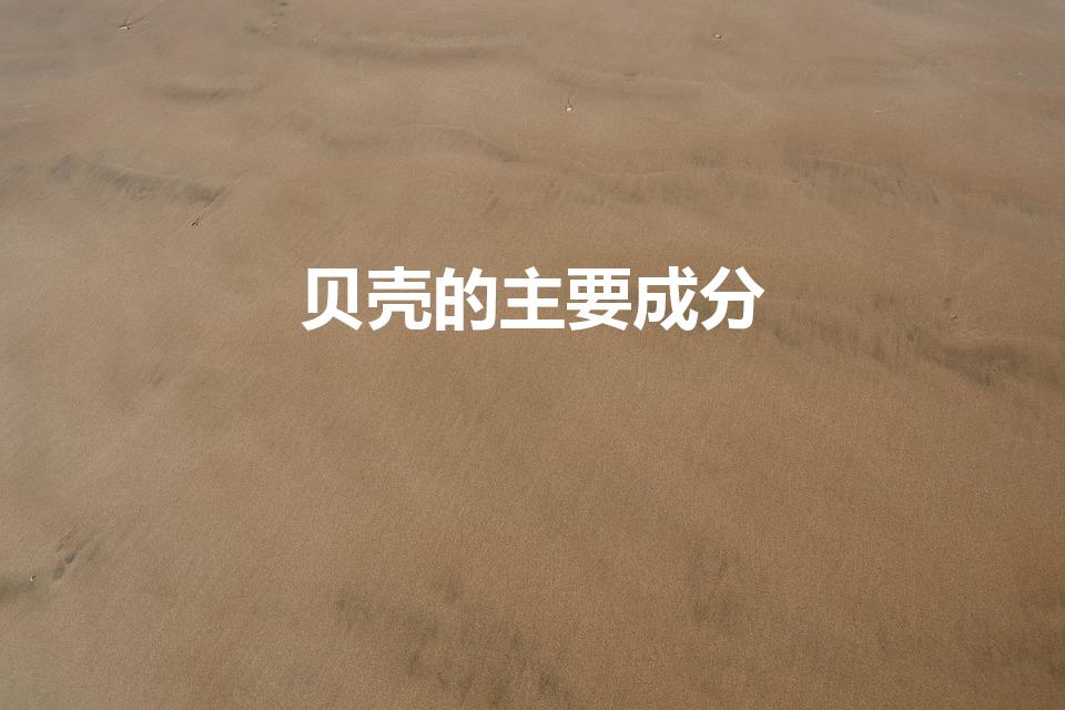 贝壳的主要成分（贝壳的主要成分是什么）