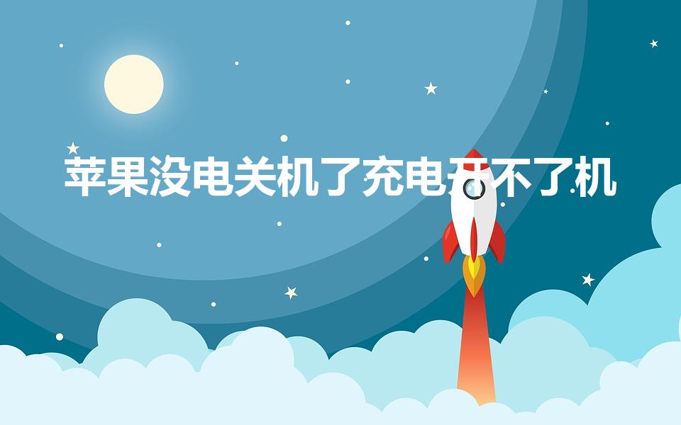 苹果没电关机了充电开不了机