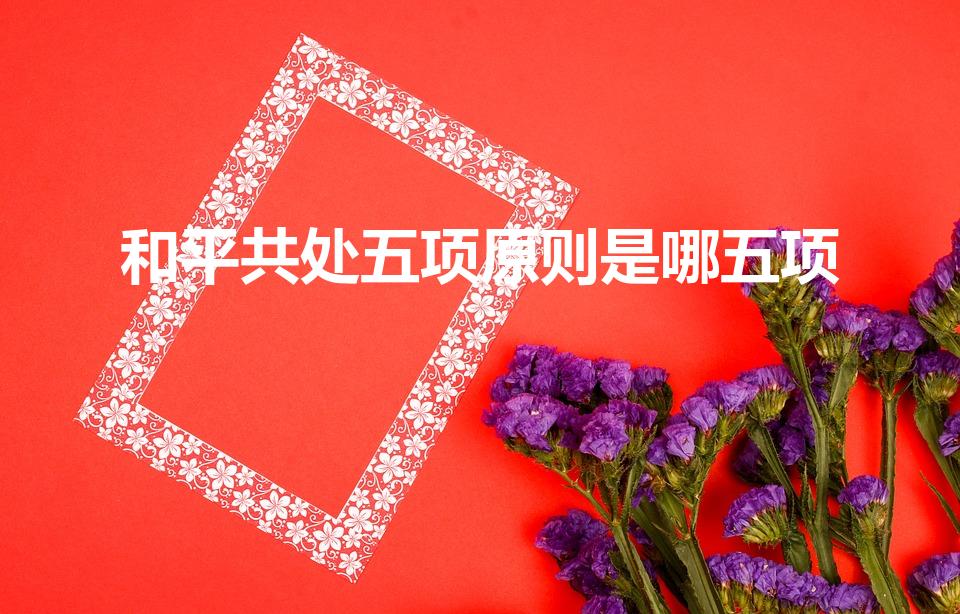 和平共处五项原则是哪五项（和平共处五项原则）