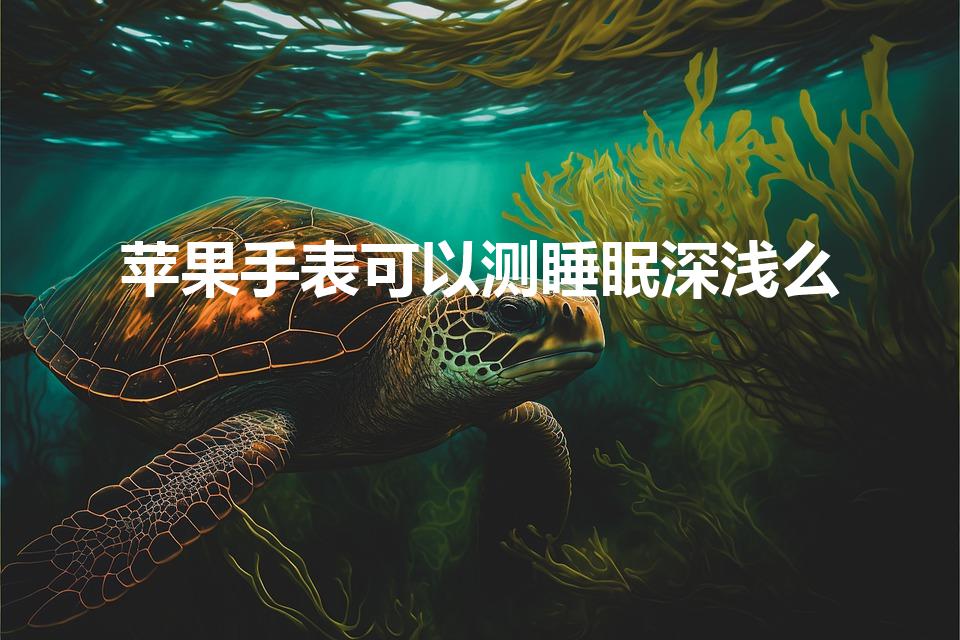 苹果手表可以测睡眠深浅么（iwatch能检测睡眠吗）