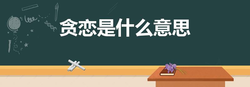 贪恋是什么意思（什么叫贪恋一个人的好）