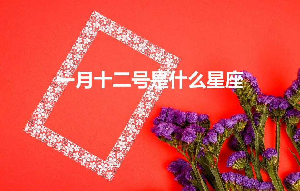 一月十二号是什么星座（1月12号是什么星座）