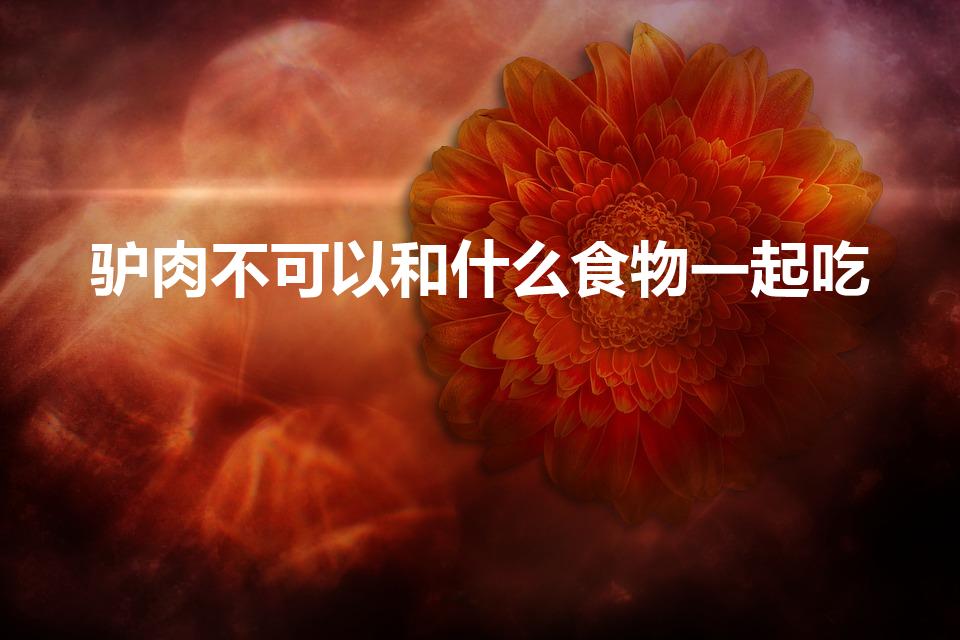 驴肉不可以和什么食物一起吃（吃驴肉与什么相克）