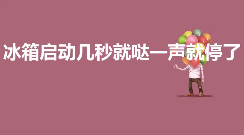 冰箱启动几秒就哒一声就停了