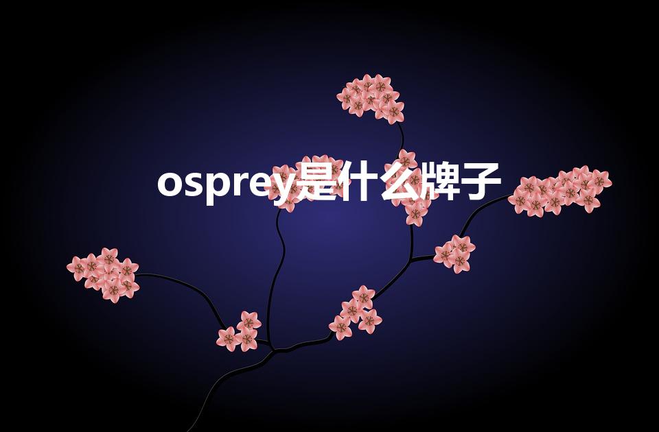 osprey是什么牌子（osprey什么档次）