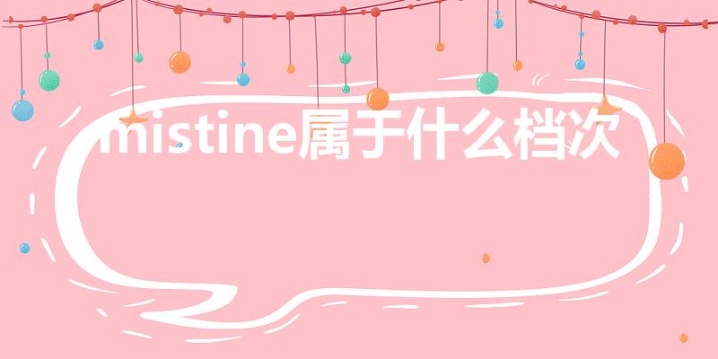 mistine属于什么档次（蜜诗汀属于什么档次）