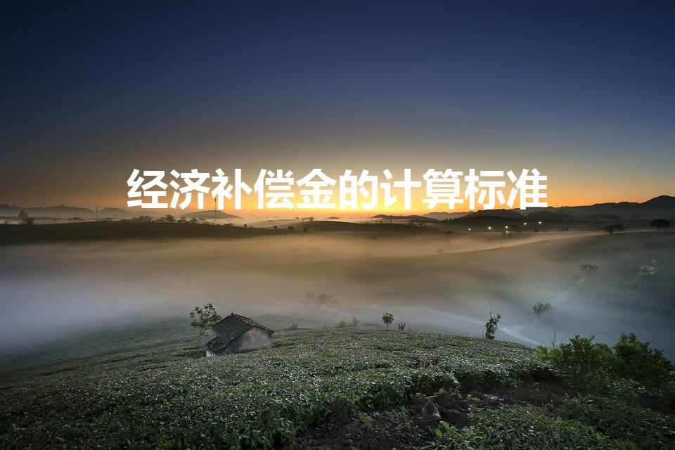 经济补偿金的计算标准（经济补偿金应该如何计算）