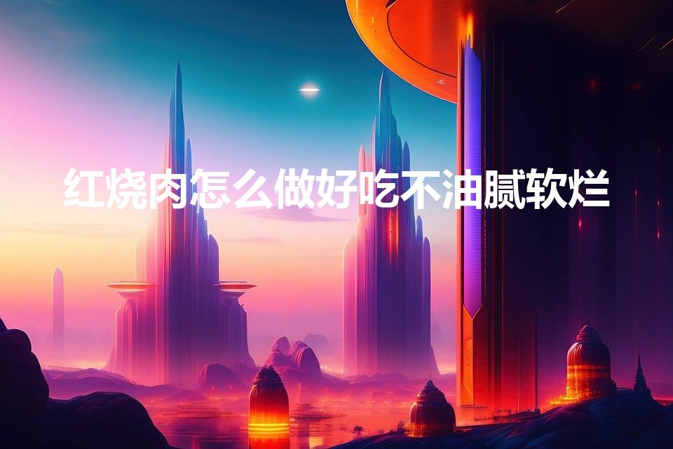 红烧肉怎么做好吃不油腻软烂（红烧肉怎么做不油腻又好吃）