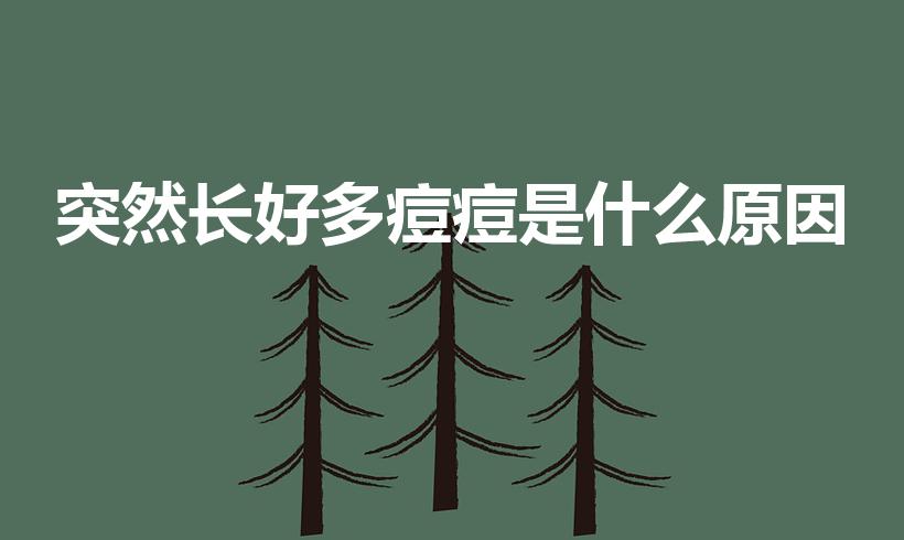 突然长好多痘痘是什么原因（脸上突然长了好多痘痘什么原因）
