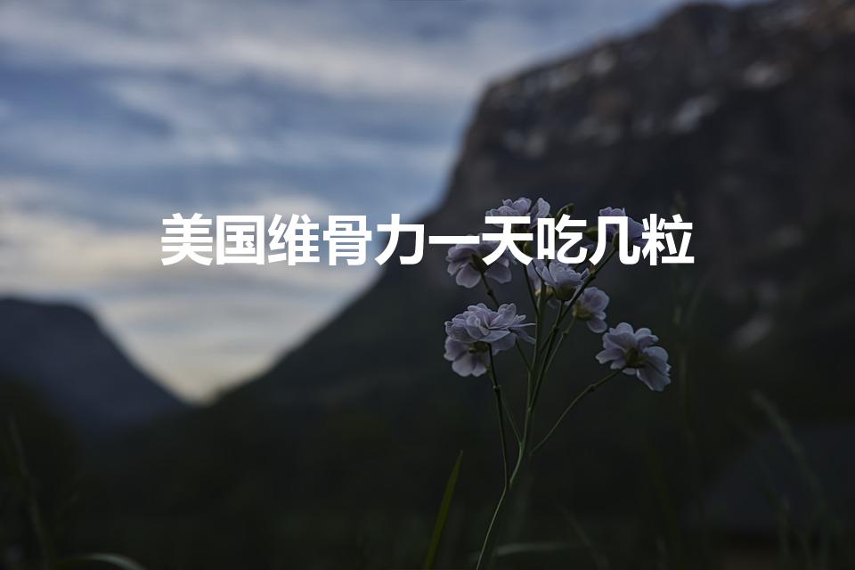 美国维骨力一天吃几粒（movefree维骨力怎么吃）