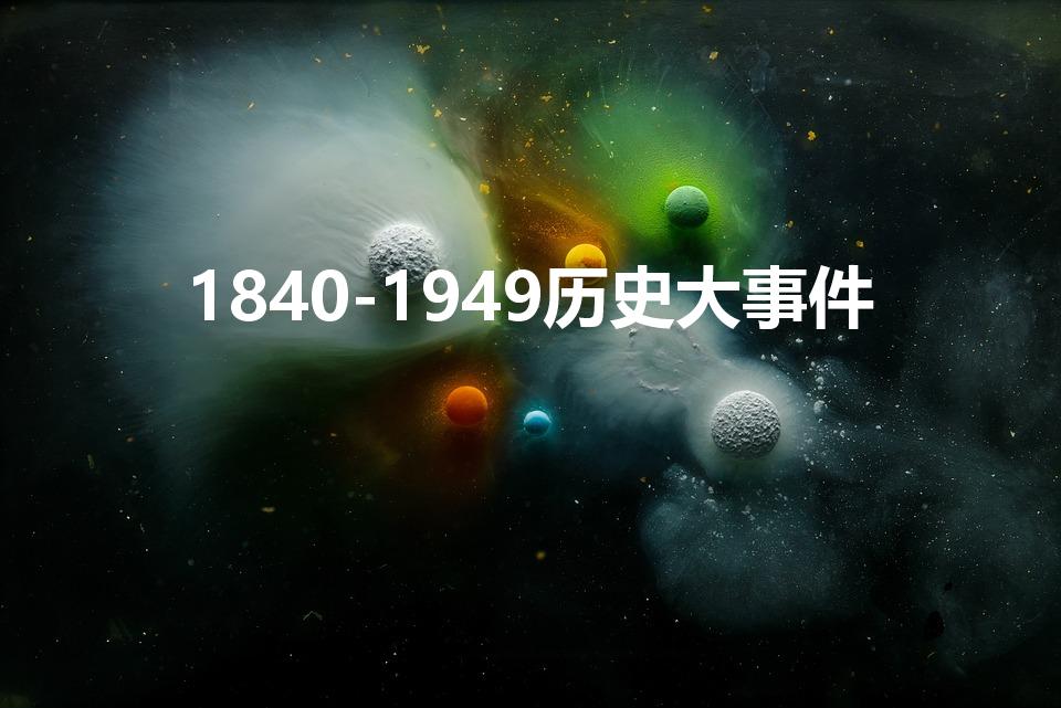 1840-1949历史大事件