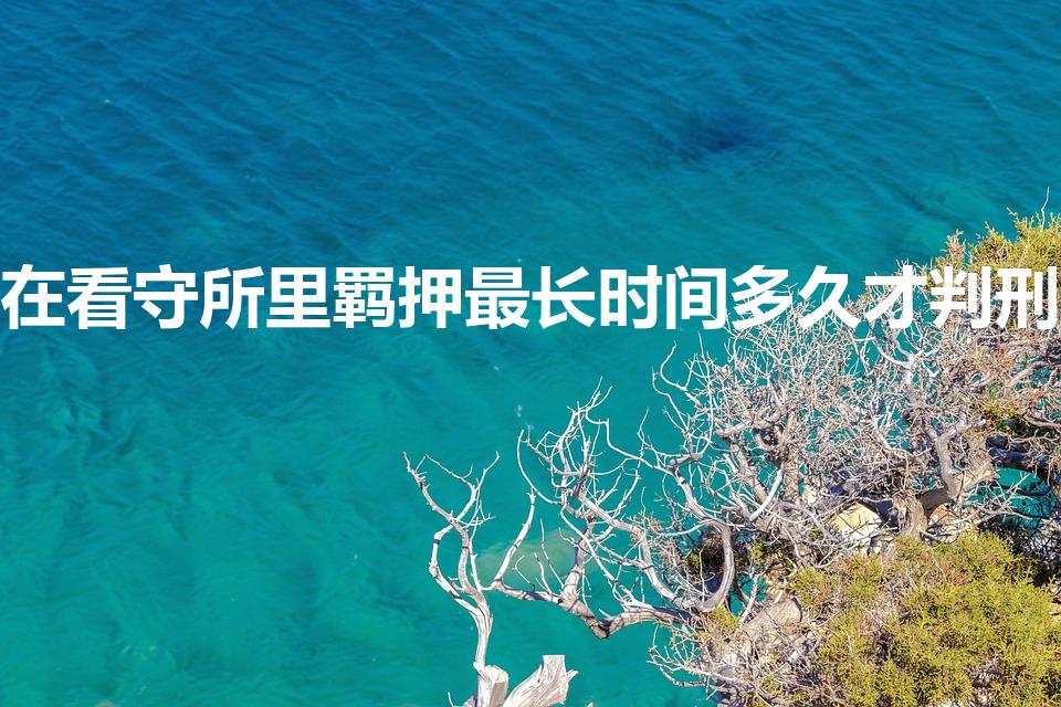 在看守所里羁押最长时间多久才判刑