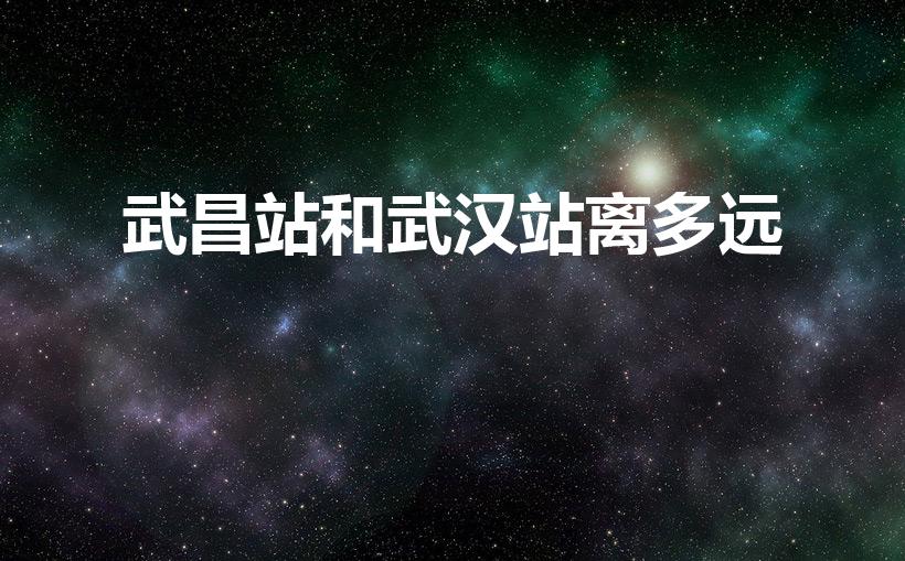 武昌站和武汉站离多远（武汉站到武昌站有多远）