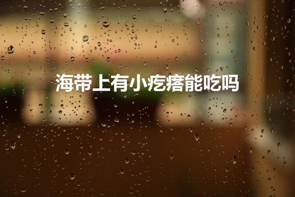 海带上有小疙瘩能吃吗（海带上有斑点或疙瘩有关系吗）