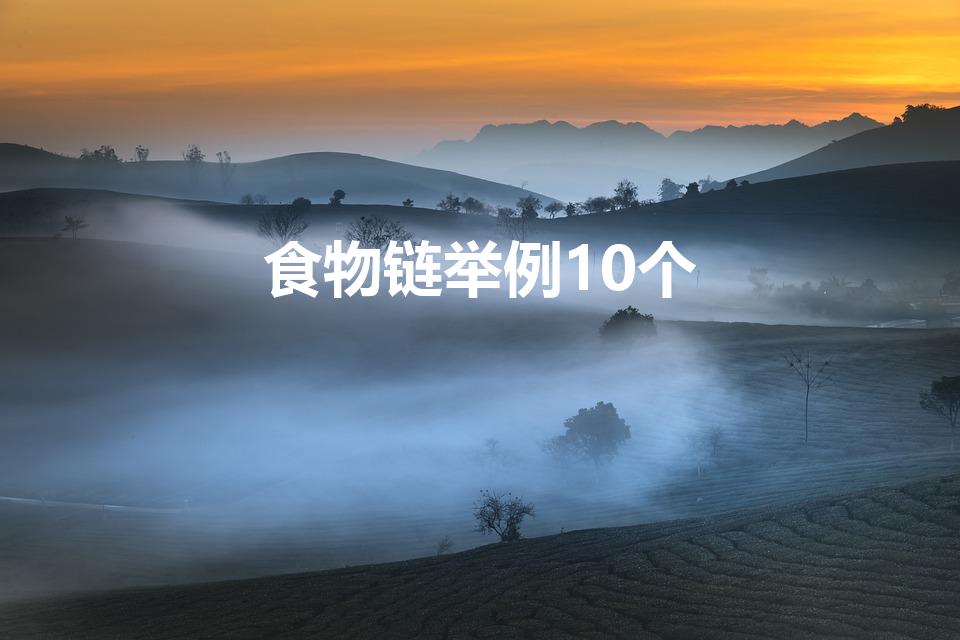 食物链举例10个（食物链举例子有哪些）