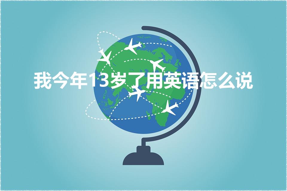 我今年13岁了用英语怎么说（有几种方法,分别是什么）