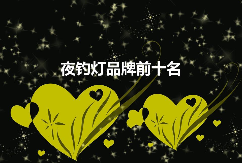 夜钓灯品牌前十名（钓鱼灯哪个牌子好）