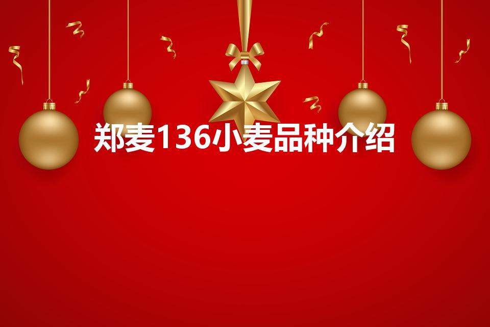 郑麦136小麦品种介绍（郑麦136麦种产量怎么样）