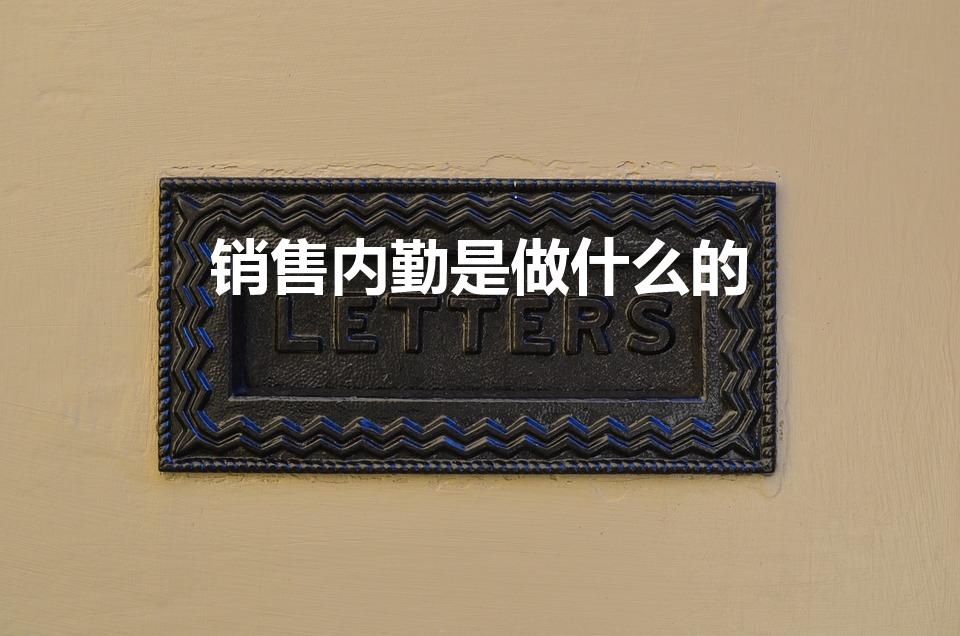销售内勤是做什么的（销售内勤是什么意思都干什么）