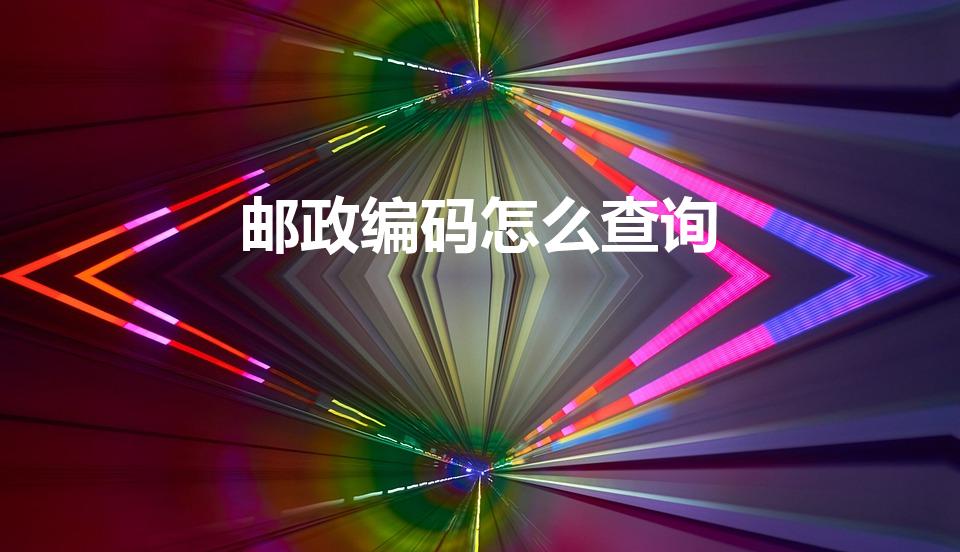 邮政编码怎么查询（邮编怎么查）