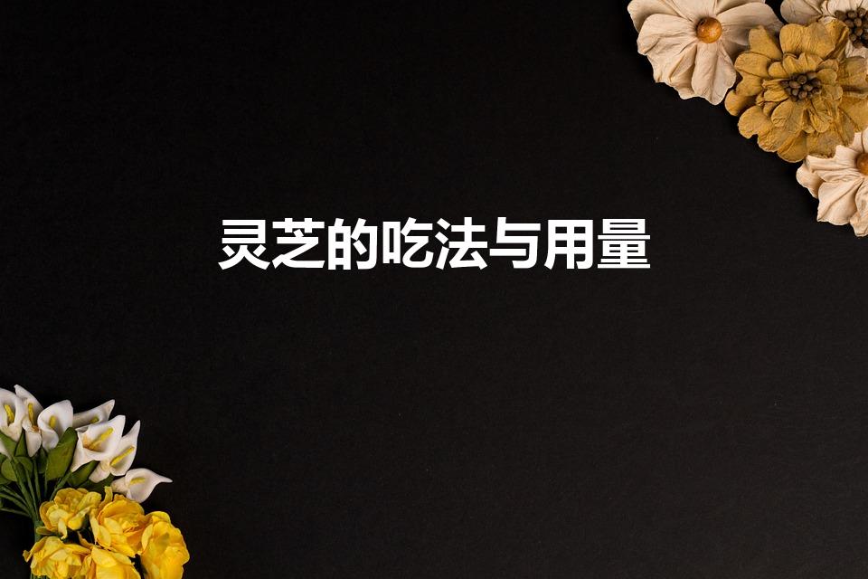 灵芝的吃法与用量（灵芝怎么吃）