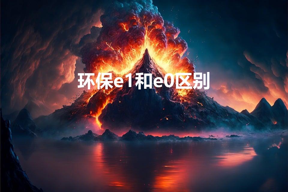 环保e1和e0区别（e1级和e0级的区别在哪呢）