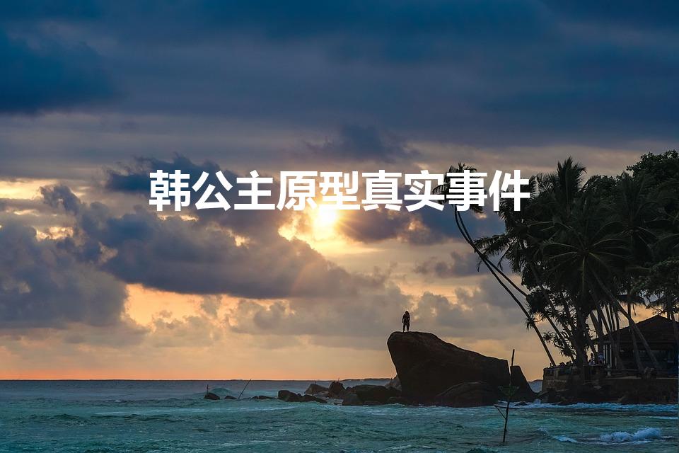 韩公主原型真实事件（《韩公主》真实事件原型是什么）