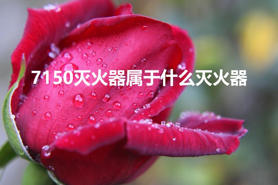 7150灭火器属于什么灭火器（金属火灾用什么灭火器灭火）