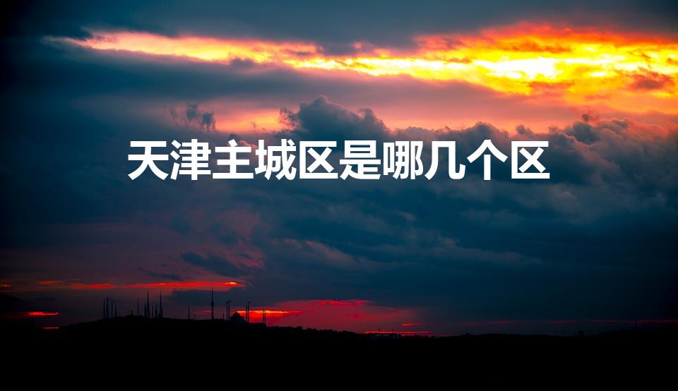 天津主城区是哪几个区（天津市区是哪个区）