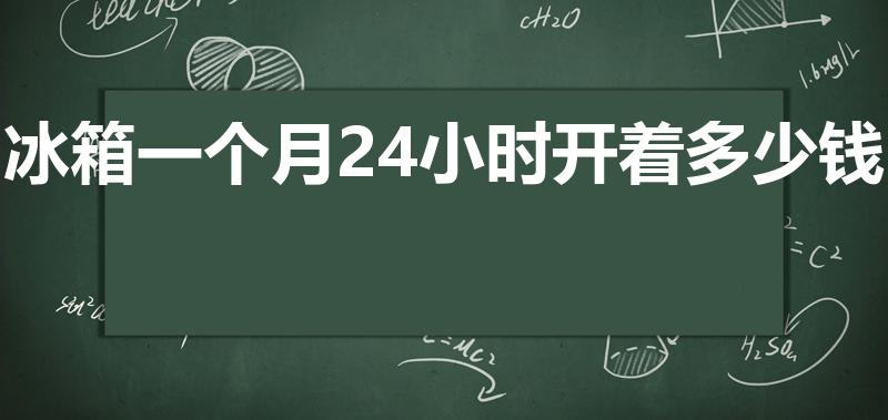 冰箱一个月24小时开着多少钱（租冰箱一个月多少合适）