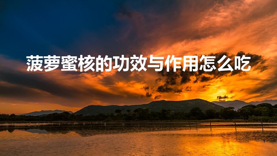 菠萝蜜核的功效与作用怎么吃（菠萝蜜核怎么吃最有营养价值）