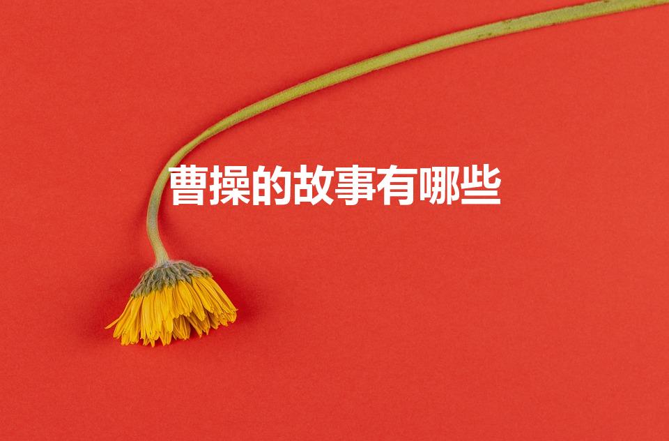 曹操的故事有哪些（曹操的3个故事情节）