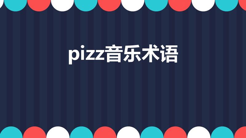 pizz音乐术语（Pizz在音乐术语中表示什么意思）