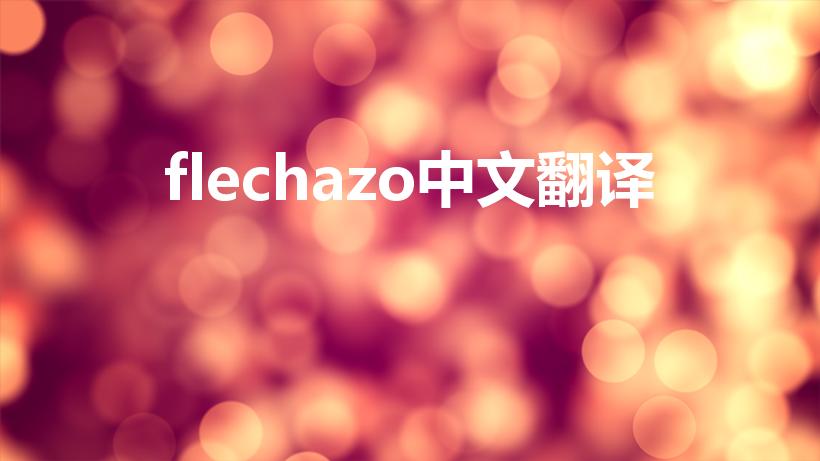 flechazo中文翻译（flechazo对应情侣名）