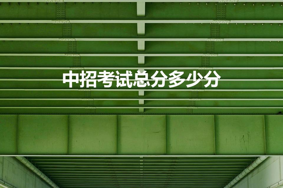 中招考试总分多少分（中考总分多少）
