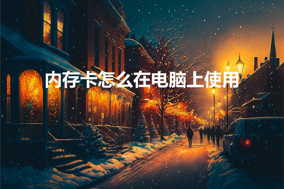 内存卡怎么在电脑上使用（内存卡怎样连接电脑）